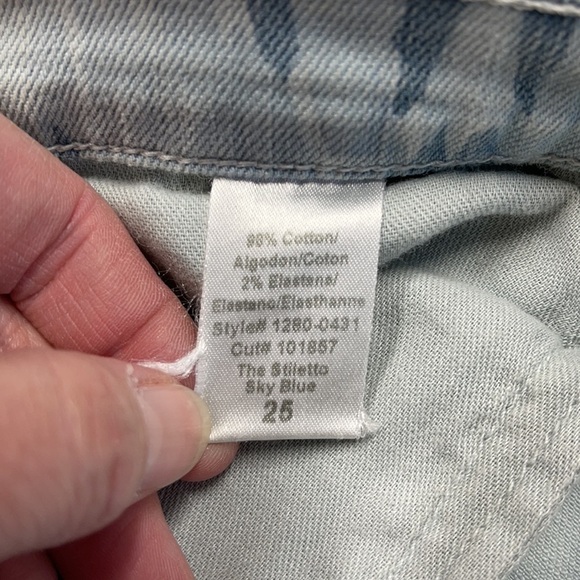 Current Elliot The Stiletto Sky Blue Skinny Jeans Size 25 - Picture 8 of 9